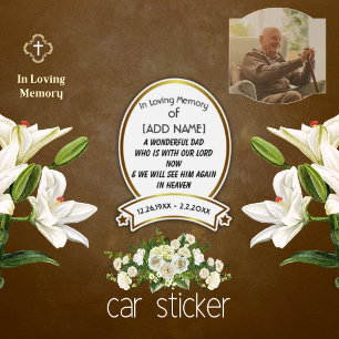 Sticker de voiture In Love Memory of Dad [AJOUTER 