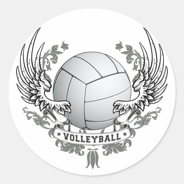 Sticker de volley-ball (Devant)