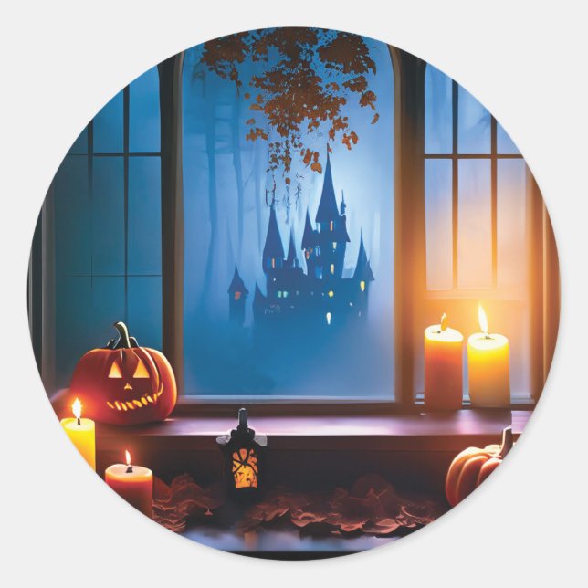 Sticker de vue Éffrayante Halloween (Devant)