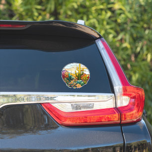 Sticker Décal de voiture du désert de verre tendu