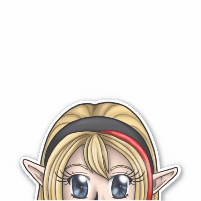 Sticker Décal Kojika Peeking (Devant)