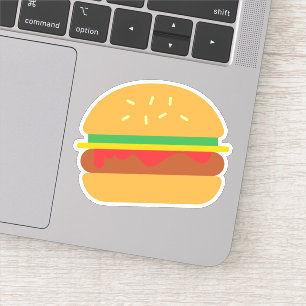 Sticker Décalage de l'autocollant de découpe de hamburge