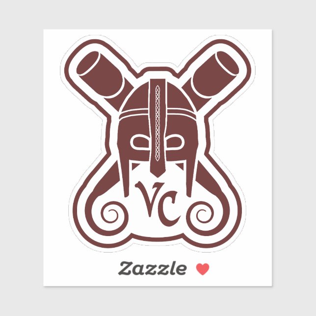 Sticker Décale du logo VCman Helm (Feuille)