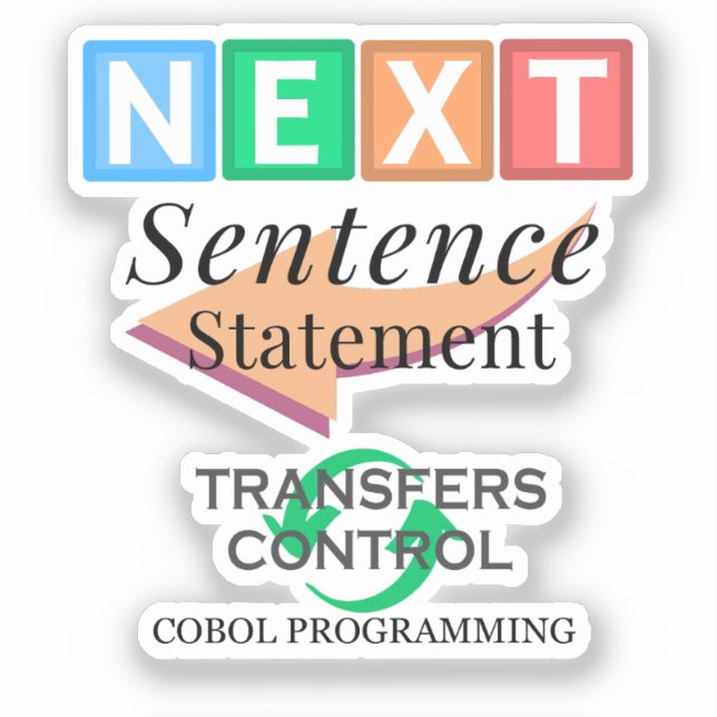Sticker Déclaration de phrase suivante en programmation Co (Recto)