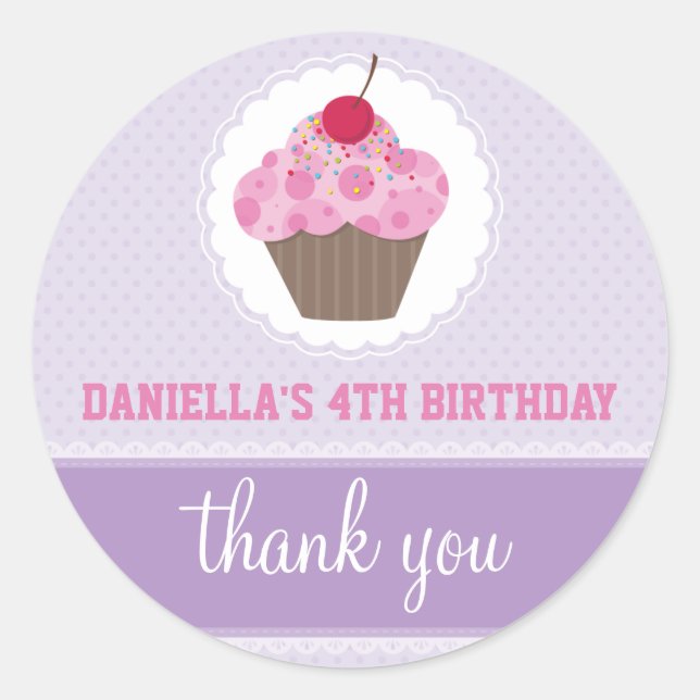 STICKER DÉCORATIF :: cupcake 4 (Devant)