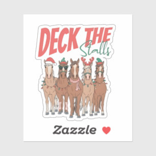 Sticker Décorez les boxes drôles de Noël pour les amoureux