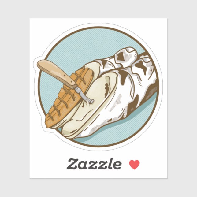 Sticker Découpage du capot de vache (Feuille)