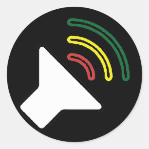 Sticker d'écoute de reggae