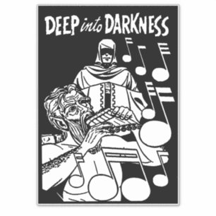 Sticker Deep Into Dark Comics Vintage Grim Reaper art