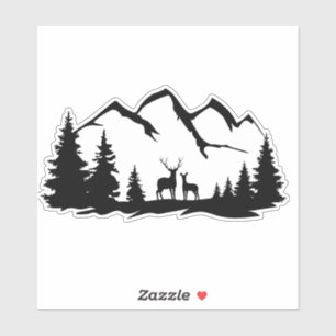 Sticker Deer et faire vinyle autocollant.