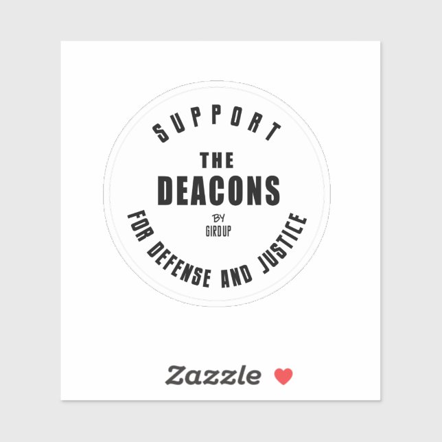 Sticker Défense de la fille | Les diacres (Feuille)