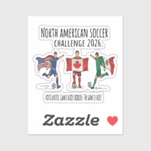 Sticker Défi de football d'Amérique du Nord Unité 2026