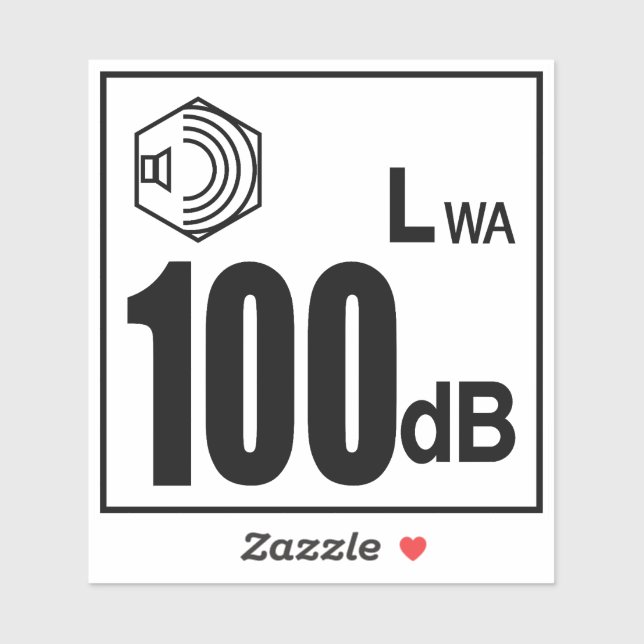 Sticker Degré de bruyance (Feuille)