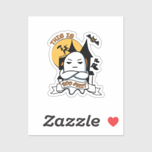 Sticker Déguisement Halloween Fantôme Drôle Boo