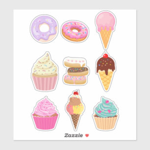 Sticker Délicieux Dessert pour les Enfants et les Amateurs