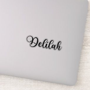 Sticker Delilah Nom - Calligraphie manuscrite