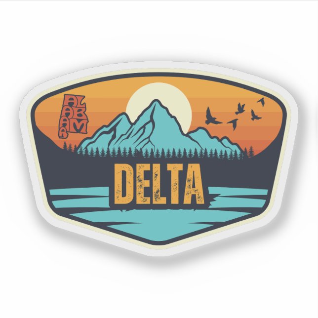 Sticker Delta, Alabama (Devant)