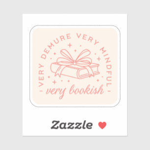 Sticker Demure gracieux bouquetin arc rose esthétique