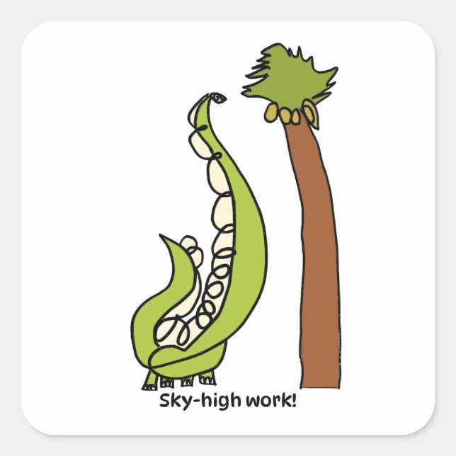 Sticker d'encouragement pour enfants - Brachiosaur (Devant)
