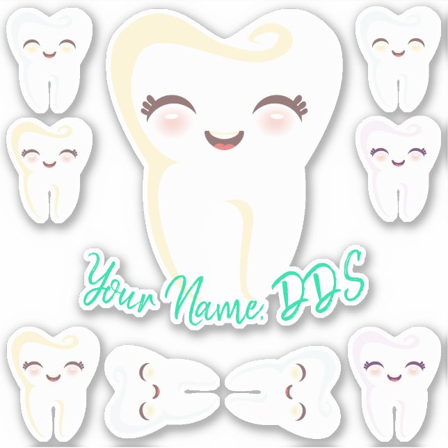 Sticker Dentiste Dentiste Dentiste Dentaire Dentaire Dents (Devant)