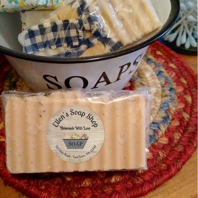 Sticker d'entreprise produit savon de style pays (Créateur téléchargé)