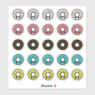 Sticker Dents de vanille et de chocolat avec arrosages de 