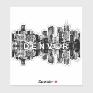 Sticker Denver, Colorado skyline