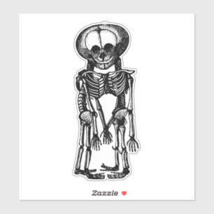 Sticker déplaisant siamese jumeaux squelette enfants anato