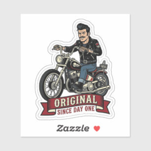 Sticker Depuis le Premier Biker Moto Vinyl