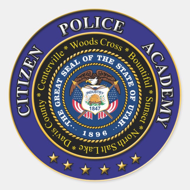 Sticker der Citizens Police Academy 3" (Vorderseite)