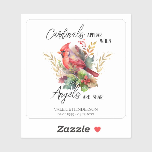 Sticker Des cardinaux commémoratifs apparaissent (Feuille)