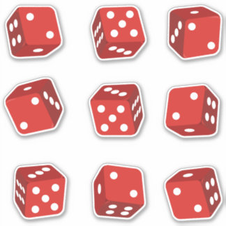 Sticker Dés de craps de casino