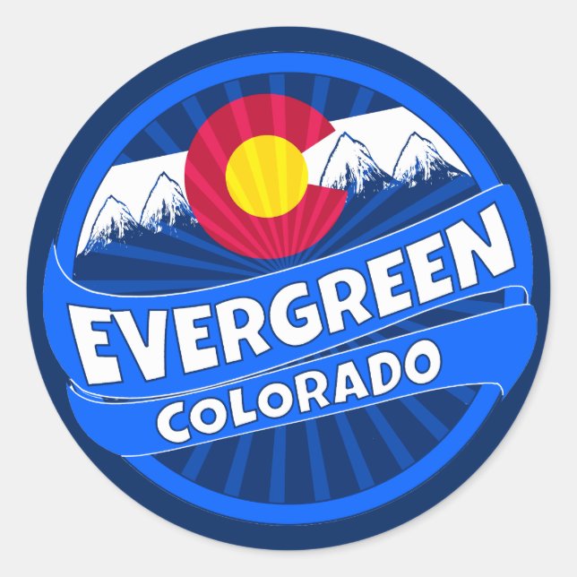 Sticker des Evergreen Colorado (Vorderseite)