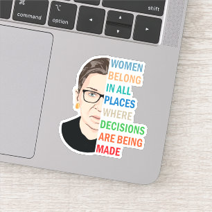 Sticker Des Femmes Dans Tous Les Endroits Ruth Bader Ginsb