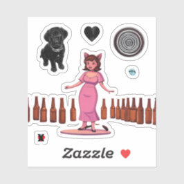 STICKER DES FILLES VEULENT BOIRE