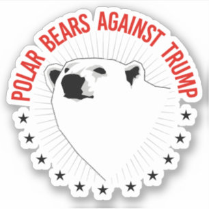 Sticker Des ours polaires contre Trump