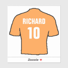 Sticker Design de chemise de football en or ancien.