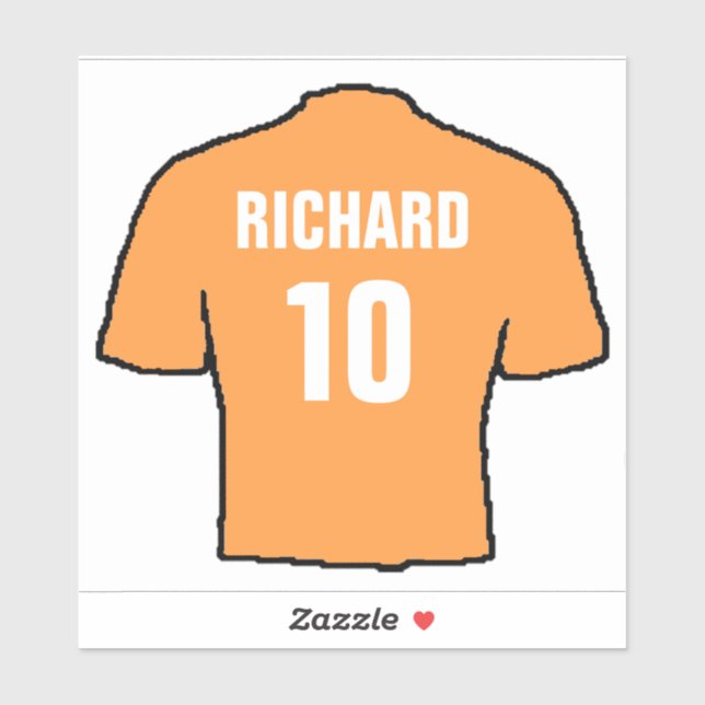 Sticker Design de chemise de football en or ancien. (Feuille)