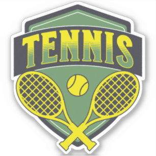 Sticker Design de tennis pour les amateurs de tennis