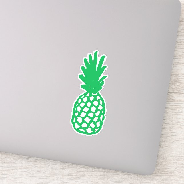 Sticker Design en ananas vert (Détail)