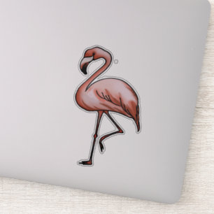 Sticker design flamand rose