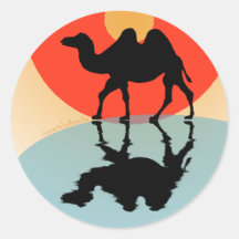 Sticker: Design "Kamele & Wasser"