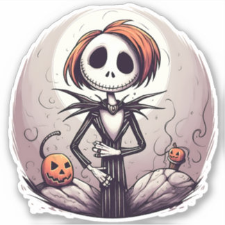 Sticker design Zombie de dessin