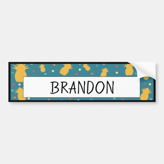 Sticker Desk pour étudiants en ananas mignonne (Devant)