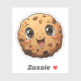 Sticker Desserts De Noël Cuisine Ronde Aux Yeux Mignons