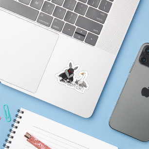 Sticker Dessin Avec Bouche Et Oie