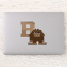 Sticker Dessin B pour Bigfoot Sasquatch