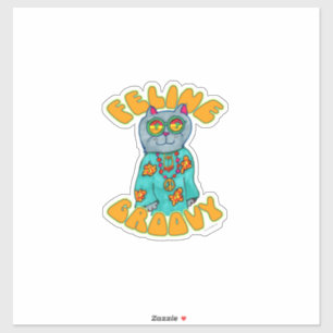 Sticker Dessin d'art pour chat Fun Super Feed