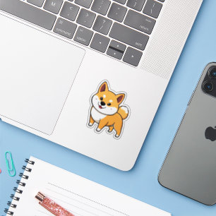 Sticker Dessin de Shiba Inu