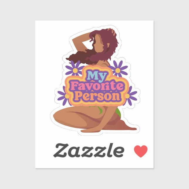 Sticker Dessin ma personne préférée (Feuille)